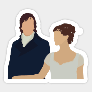 Elizabeth Bennet and Mr. Darcy Sticker